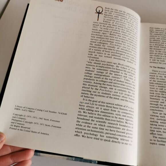 1975 Psychology and Life Textbook Vintage HIGHLIGHTING 9th Ed Pathology Mental - Picture 6 of 11